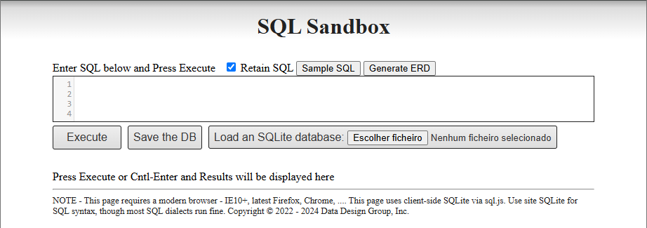 SQLite Online