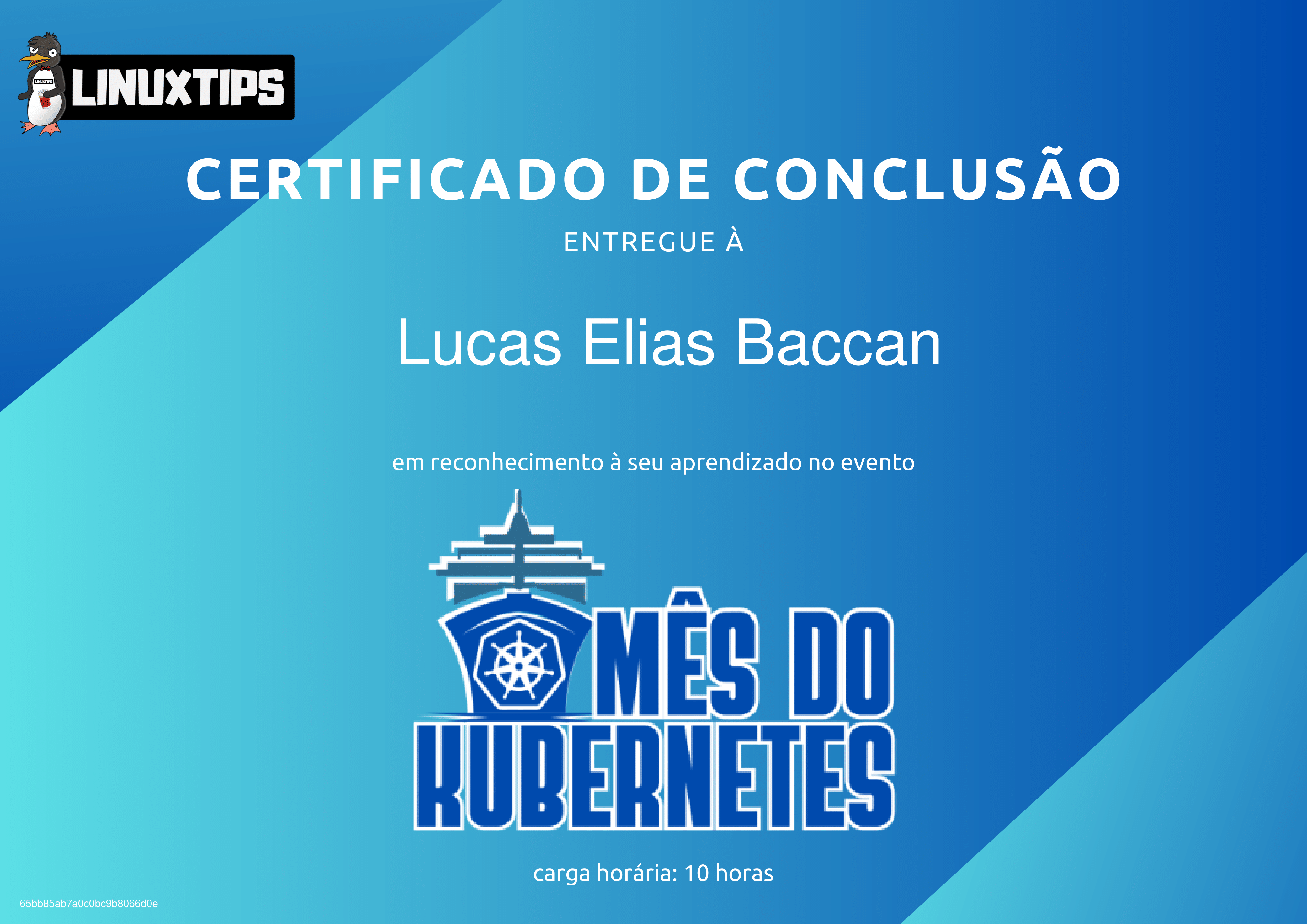 Certificado Mês do Kubernetes