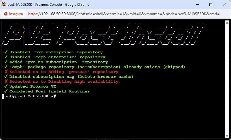 Proxmox VE Post Install